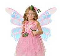 Fairy Wings Electric - Accesorio de disfraz Princess Glow, diseño de luz LED brillante, correas ajustables ligeras, marco duradero, artículo mágico de disfraces de cosplay | Lindo vestido de