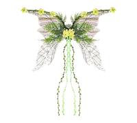 Fairy Wings, Fairy Costume, 40.55x27.56 inches, Lightweight Party Supplies Accessory, Iridescent Feathers for Pride Stage Performance Cosplay Garden Parties, Christmas Holiday Festivals