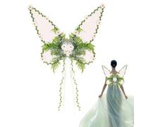 Fairy Wings - Fairy Costume with Vines for Celebrating | Iridescent Organza with Ivy Foliage & Glittering Sheen for Women's Fashion, Party, Stage Performance and Cosplay 186 Characters Exactly