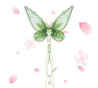 Fairy Wings, Fairy Costume with Vines, Women's Ethereal Wings for Cosplay, Stage Performance, Holiday, Pride Parade, Halloween, Christmas, Garden Party, or Fantasy Event, 48x63cm Multicolor