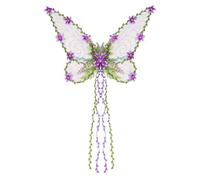 Fairy Wings - Fairy Wings For Kids | Dress Up Butterfly Wing With 3D Flowers And Leaves, Dress-Up Outfit Costume Prop Accessories For Women Kids Cosplay Festival Halloween Photography, malva, Se