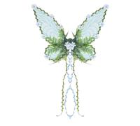 Fairy Wings - Fairy Wings For Kids | Dress Up Butterfly Wing With 3D Flowers And Leaves, Dress-Up Outfit Costume Prop Accessories For Women Kids Cosplay Festival Halloween Photography, azul, Se