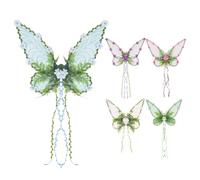 Fairy Wings for Girls - Realistic Costume Wings | Cosplay Accessory with Lightweight Design, Girls’ Party Outfit with Stage Performance Style, Festival Makeup Wing