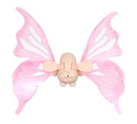 Fairy Wings Girls - Diseño Animado De Movimiento Eléctrico Recargable, Disfraz De Mariposa Ajustable Con Batería Rosa | Música Brillante Iluminando Alas, Alas De Mariposa Con Brillo LED Para Niños Cos