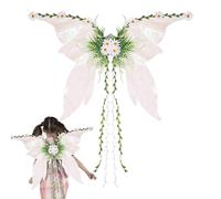 Fairy Wings, Woman Halloween Costume, Lightweight Glitter Wings, Adjustable Strap Accessory for Pride, Stage Performance, Cosplay, Garden Events, Holiday Party, 40.55x27.56 Inches