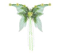 Fairy Wings, Woman Halloween Costume, Lightweight Glitter Wings, Adjustable Strap Accessory for Pride, Stage Performance, Cosplay, Garden Events, Holiday Party, 40.55x27.56 Inches