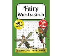 Fairy Word Search Puzzle Book: Word Searches with Easy to Read Print about Fairies, Magic, Fairytales and More | 6x9 inches, 110 pages | 50+ Puzzles ... Gift for Vacations, Holidays and Free Times