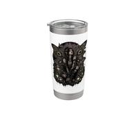 Fairycore Moth Fairy Goth Grunge Aesthetic Vaso térmico de acero inoxidable de doble pared