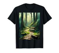 Fairycore Sendero Bosque Místico Mágico Estética Camiseta