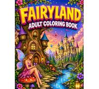 Fairyland Adult Coloring Book: Enchanted Fairy Gardens, Magical Castles, Whimsical Fantasy Worlds, and Mindfulness Stress Relief Coloring Book for Adults