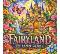 Fairyland Adult Coloring Book: Fairytale Designs of Enchanting Fairies, Magical Houses, and Fantasy Castles for Mindfulness and Relaxation