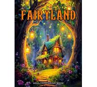 Fairyland Adult Coloring Book: Featuring designs with beautiful illustrations of fairies, magical houses, fantasy castles also more! V-5