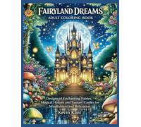FAIRYLAND DREAMS - ADULT COLORING BOOK-Book 1: Fairytale Designs of Enchanting Fairies, Magical Houses and Fantasy Castles for Mindfulness and Relaxation