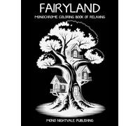 Fairyland Monochrome Coloring Book: Whimsical Fairies and Enchanted Worlds for Teens and Adults - A Mindful Coloring Journey for Relaxation