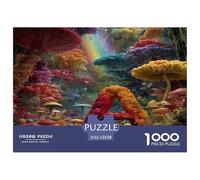 Fairyland psicodélica Rompecabezas 1000 Pieza para Adultos Soñador Puzzle Juego for The Whole para Mujeres, Regalos para Hombres Cartón 100% Reciclado Decoración del Hogar 52x38cm/1000pcs