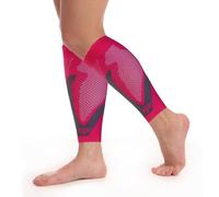 FairyPeach Medias Compresivas, Calcetines Compresion Mujer Hombre, Medias de Compresión varices, Pantorrilleras Compresion, Mangas Compresión,Calf compression sleeve Deporte, Running (rosa, M)