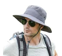 FairyPeach Sombrero Hombre, Gorro Pescador Lluvia ala Ancha, Boonie Gorras y Sombreros Protección UV Malla Transpirable, Sombrero de Sol Verano Bucket Hat