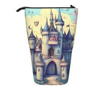 Fairytale Castle - Estuche extensible para lápices, tela Oxford multidiseño, altura ajustable, bolsa de cosméticos multiusos