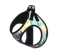 Fairytale Castle Print - Juego de arnés y correa suave para mascotas, arnés de malla ajustable para cachorros y perros pequeños y grandes