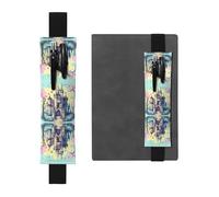 Fairytale Castle - Soporte ajustable de cuero para bolígrafos, cuadernos, calendarios, tableta, banda elástica, marcapáginas y soporte para lápices