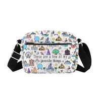 Fairytale Fans Merch - Bolsa cruzada para parque de atracciones, parque de atracciones, castillo de princesa, regalo para instalaciones recreativas, Mk Things Hb Uk