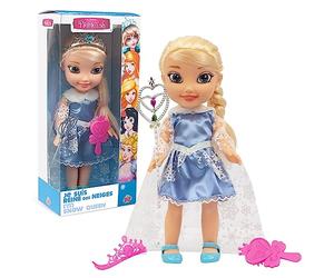 Fairytale Princess, Muñeca de 35 cm, con Traje de Princesa y Accesorios, Modelo de Reina de Las Nieves, Juguetes para niños a Partir de 3 años, GIOCHI PREZIOSI, FAT011