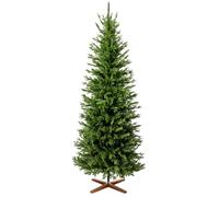 FairyTrees Árbol de Navidad Artificial 180cm Bávaro Slim 100% PE Verde | 100% PE Premium, artificial, forma Slim, ramas muy densas, realista, verde, Christmas Tree, hecho en UE, FT36