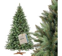 FAIRYTREES Árbol De Navidad Artificial, Abeto Nordmann Premium Realista