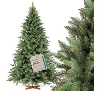 FAIRYTREES Árbol De Navidad Artificial, Abeto Nordmann Premium Realista