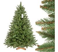 FairyTrees Árbol De Navidad Artificial FICHTE Natural Verde Con Soporte