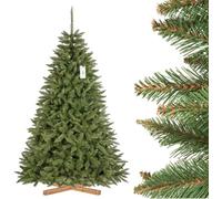 FairyTrees Árbol De Navidad Artificial FICHTE Natural Verde Con Soporte