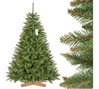 FairyTrees Árbol De Navidad Artificial FICHTE Natural Verde Con Soporte