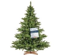 FairyTrees Árbol De Navidad Artificial NORDMANN CON Soporte De Madera