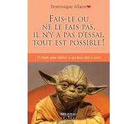 Fais-le ou ne le fais pas, il n'y a pas d'essai, tout est possible !: 13 étapes pour réaliser ce qui nous tient à coeur