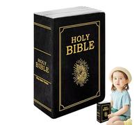 Faith Bible Pillow, Openable Book Cushion, Cute Christian Book Throw Pillow, Comfortable Religious Plush Bible 12.99x9.17 Inches for Bedroom Sofa Chair Couch Bed Decor, Church Pack