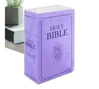 Faith Bible Pillow, Openable Book Cushion, Cute Christian Book Throw Pillow, Comfortable Religious Plush Bible 12.99x9.17 Inches for Bedroom Sofa Chair Couch Bed Decor, Church Pack