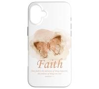 Faith Bible Verse: Women’s Christian Hebrews 11:1 Quote Carcasa para iPhone 16 Plus