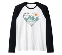 Faith Can Move Mountains Boho Floral Mountain Flower Heart Camiseta Manga Raglan