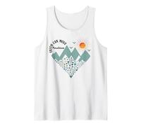 Faith Can Move Mountains Boho Floral Mountain Flower Heart Camiseta sin Mangas