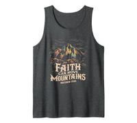 Faith Can Move Mountains Camisa Cristiana para Hombres, Mujeres y niños Camiseta sin Mangas