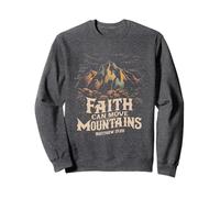 Faith Can Move Mountains Camisa Cristiana para Hombres, Mujeres y niños Sudadera