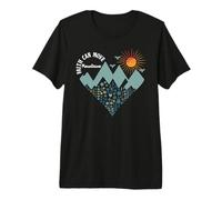 Faith Can Move Mountains Christian Floral Mountain Flower Camiseta Premium