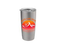 Faith Can Move Mountains Mateo 17:20 Versículo de la Biblia Retro Vaso térmico de acero inoxidable de doble pared