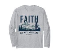 Faith Can Move Mountains - Matthew 17:20 Nature Inspiration Manga Larga