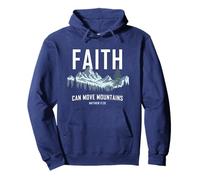 Faith Can Move Mountains - Matthew 17:20 Nature Inspiration Sudadera con Capucha