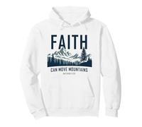 Faith Can Move Mountains - Matthew 17:20 Nature Inspiration Sudadera con Capucha