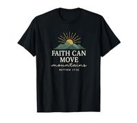 Faith Can Move Mountains, Matthew 17:20 Sunrise Christian Camiseta