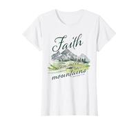 Faith Can Move Mountains - Matthew 17:20 Women Girls Nature Camiseta