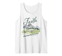 Faith Can Move Mountains - Matthew 17:20 Women Girls Nature Camiseta sin Mangas
