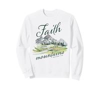 Faith Can Move Mountains - Matthew 17:20 Women Girls Nature Sudadera